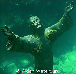 Christ of the Deep off of John Pennekamp State Park. by Aidan Waterbury 